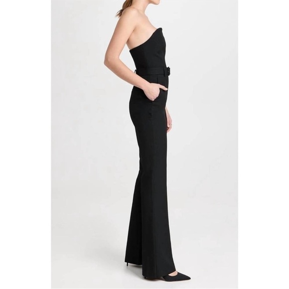 A.L.C. Kate Jumpsuit in Black Strapless Belted - Picture 7 of 13